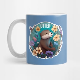 Otter Water Colour Art Mug